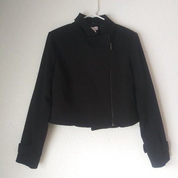 Covington Women's size 6 black asymmetrical jacket - Picture 1 of 16